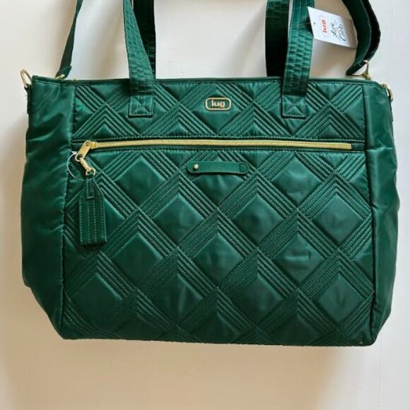 Lug Wicked x Lug Paddle Carry-All Tote Wickedly Green *As Is* - Picture 6 of 14